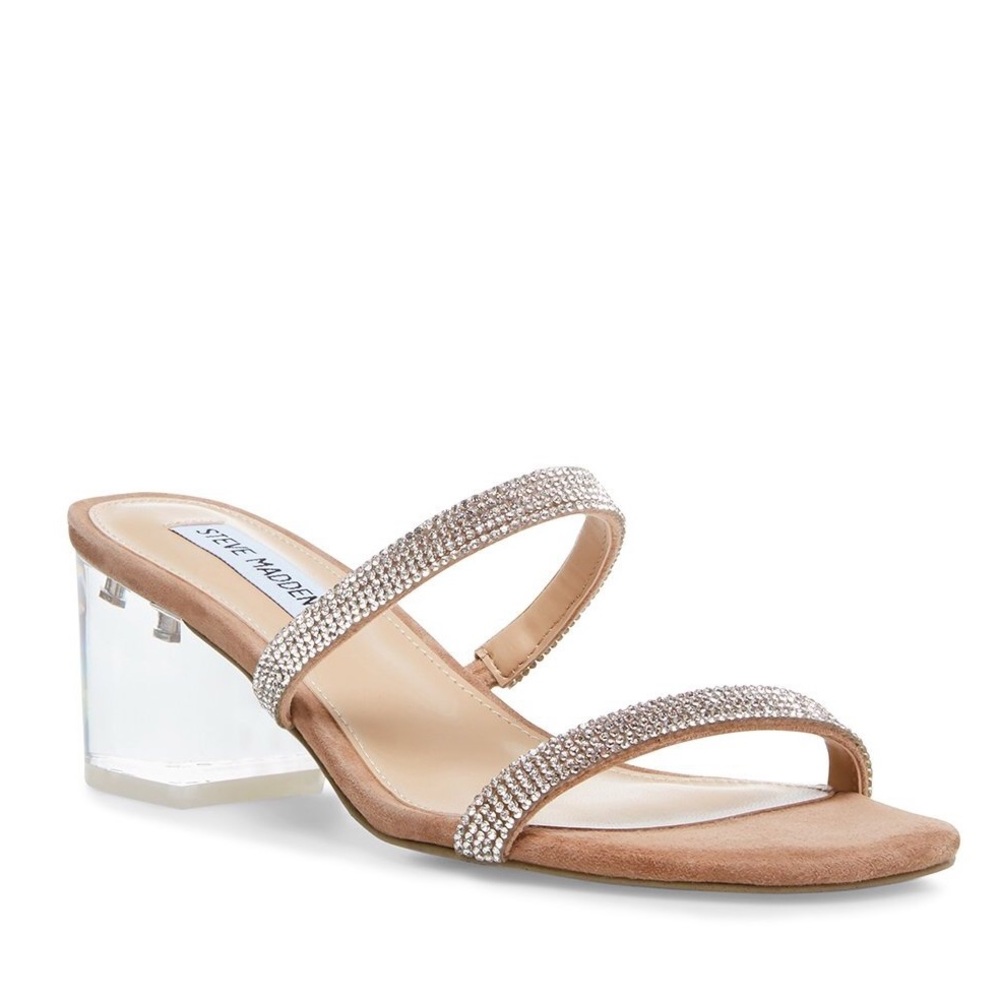 Steve Madden Rhinestone Stacked Heels